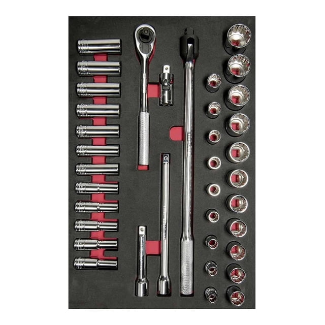 Juego Dados Y Acc 1/2 metricos Cortos & Largos 37 Pzs Urrea Urrea CH311