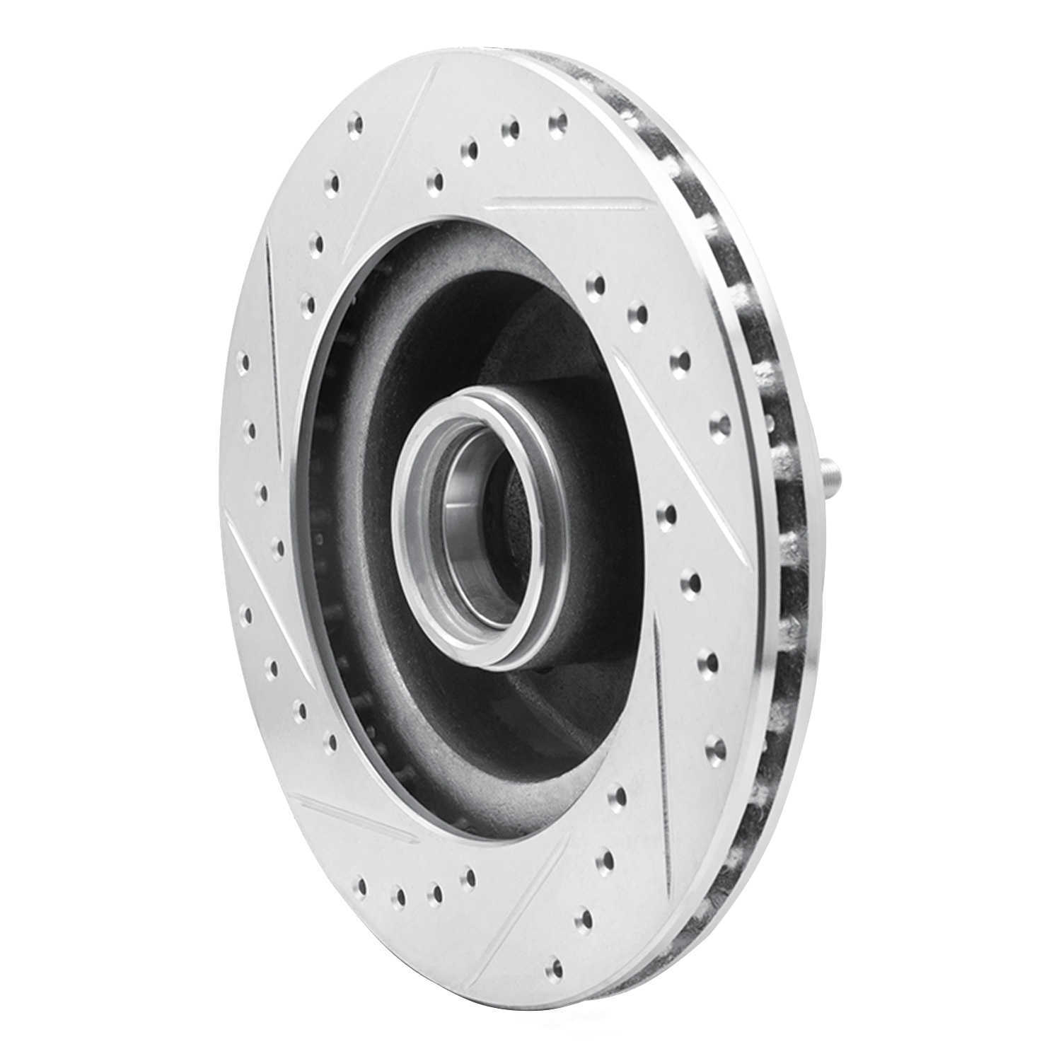 Dynamic Friction Company 631-40065R DFC Brake Rotor - Drilled And Slotted - Silver