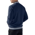 thumbnail image 5 of CCRFTGI Jackets for men Casual Letterman Bomber Jacket Windbreaker Lightweight Varsity Baseball Jacket Coat Navy S, 5 of 6