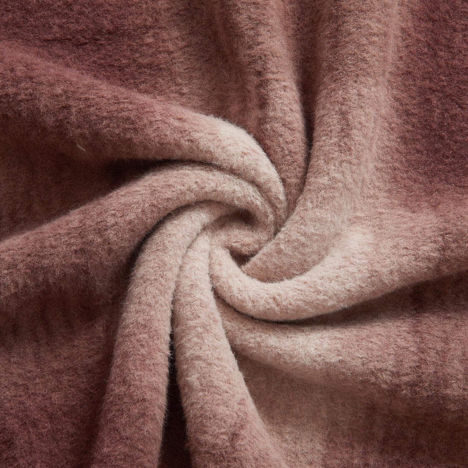 Dearfoams Reversible Faux Wool Oversized Couch Throw Blanket, Chocolate, 50 x 70 in
