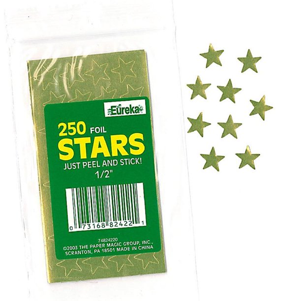 SelfAdhesive Foil Star Stickers