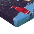 thumbnail image 2 of Ambesonne Xmas Fitted Sheet, Santa Claus in Mountain, Queen Size, Multicolor, 2 of 3