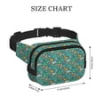 thumbnail image 4 of Fotbe Jungle Animals Cangurera Cuadrada con Estampado de Doble Capa, Bolsa de Cintura Ajustable Mini para Hombres y Mujeres, 4 of 9