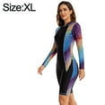 thumbnail image 2 of Women Long Sleeve Rash Guard UPF 50+ UV Sun Protection Front Swimsuit Shirt Printed Surfing Shirt Top, 2 of 6