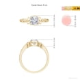 thumbnail image 5 of ANGARA Natural Cushion Diamond Solitaire Ring in 14K Yellow Gold for Women (Size-5mm| Color-H| Clarity-SI2) | April Birthstone, Anniversary, Jewelry Gift for Women | Natural Diamond Ring, 5 of 10