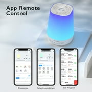 Momcozy Baby Sound Machine, White Noise Machine with Night Light,Timer Baby Soother,34 Soothing Sounds, App Control,