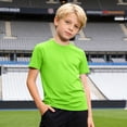 thumbnail image 1 of T-shirt Garçon Col Rond Chemise Habillée Garçon Manches Courtes Hauts d'Été Fille Shorts de Basketball Garçon 4T, 1 of 5