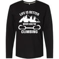 thumbnail image 3 of Inktastic Rock Climbing Mountains Long Sleeve T-Shirt, 3 of 5