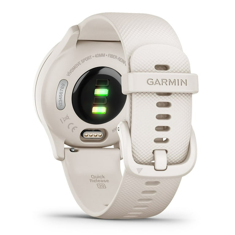 Garmin vivomove Sport, Hybrid Smartwatch, Health and Wellness Features,  Touchscreen, Light Green