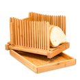 thumbnail image 1 of Manual Guía Corte Y Bandeja Migajas Bambú Pan Cutter Bamboo Bread Slicer para Casero Plegable Con Receptor Migas Pasteles Hojuelas, 1 of 9