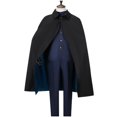 thumbnail image 2 of Disfraz de Anime Edogawa Ranpo, peluca, uniforme de estudiante, capa, sombrero, pantalones, cabello, uniforme de detective profesional, fiesta, 2 of 5