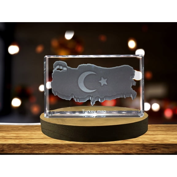 Turkey 3D Engraved Crystal 3D Engraved Crystal Keepsake/Gift/Decor/Collectible/Souvenir