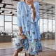 thumbnail image 5 of Sonducket Vestido Midi de manga larga estampado cuello gran columpio cintura alta ropa de mujer Vestidos Cielo azul SG, 5 of 8