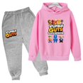 thumbnail image 3 of Conjunto de 2 piezas de sudaderas con capucha y pantalones para niños de 3 a 13 años, ropa para niños y niñas, traje divertido para primavera y otoño, 3 of 5