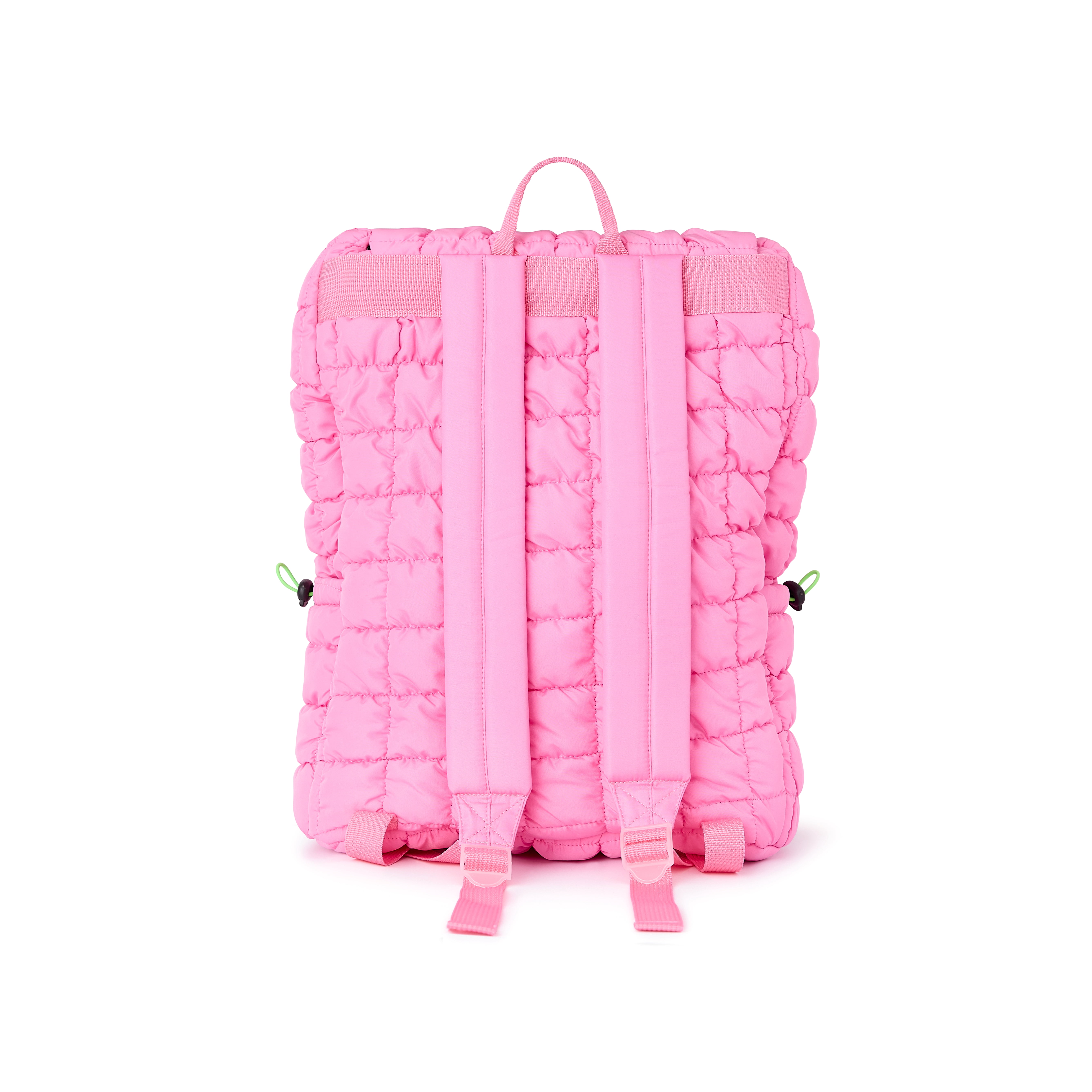 Packed Party Pop of Pink Quilted Backpack