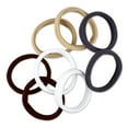 thumbnail image 3 of Scunci Hosiery Ponytail Holder Hair Ties, Neutrals, 8 Ct, 3 of 6