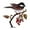 Style D, variant on deevoka Metal Birds on Branch Sculpture for Housewarming Dining Room Garden A