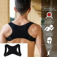 thumbnail image 2 of Happydeer Adults Posture Corrector Adjustable Breathable Men Women Teenagers Shoulder Back Brace Pain Relief Anti-hunchback Correction Belt Strap, 2 of 13