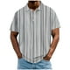 thumbnail image 2 of Blusa y camisa de manga corta con cuello vuelto para hombre, informal, de moda, de color liso, con botones, solapa y hebilla de gancho, camiseta de manga corta de poliéster para hombre., 2 of 5