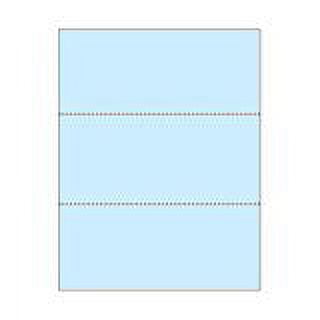 Print-Ready Business Forms (8-1/2" x 11") with Double Micro-Perfs for Separations, on Blue 24lb Bond Paper - 500 Sheets (Forms)