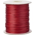 thumbnail image 1 of 100 yardas/rollo Cordón de poliéster encerado de 2 mm Hilo para abalorios, bisutería, macramé y manualidades Rojo oscuro, 1 of 4