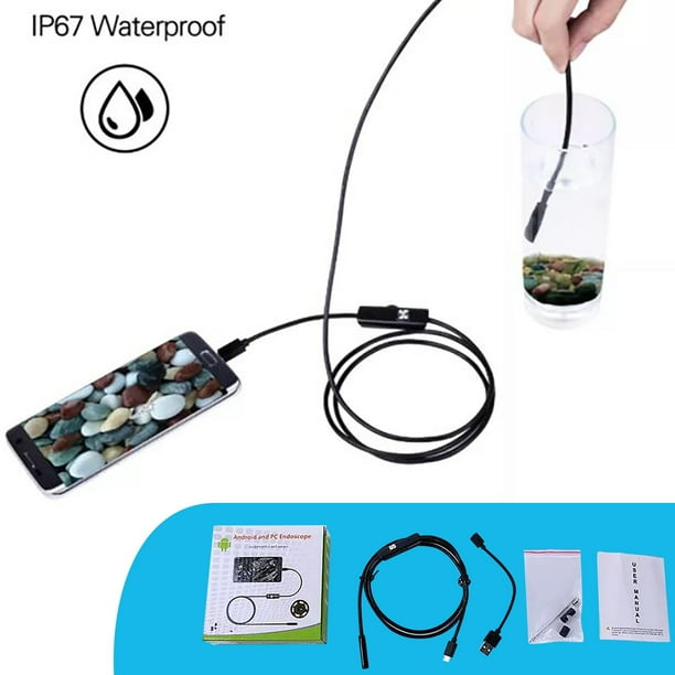 Mini Size IP67 Waterproof Android Phone Inspection Camera 2m 7.0mm