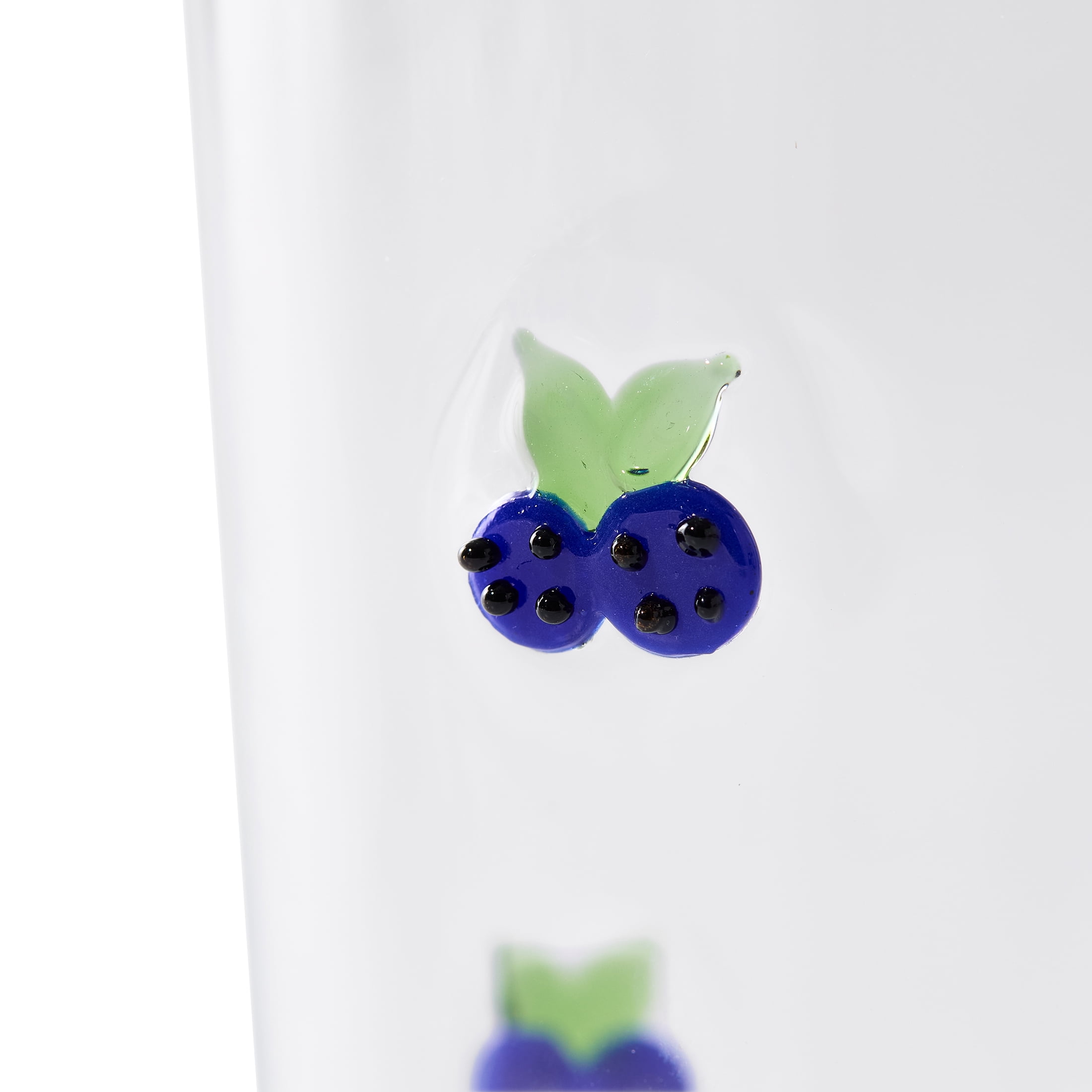 Better Homes & Gardens Glass Sipper Double Blueberry Icon with Glass Lid