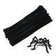 thumbnail image 1 of 100 Uds. Limpiadores de tuberías negros tallo de chenilla para manualidades Diy, artes, bodas, hogar, fiestas, decoración de vacaciones 6 Mm X 12 pulgadas, 1 of 5