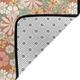 thumbnail image 3 of DouZhe Tapis de Sol Antidérapant Lavable en Machine Motif Floral Rétro, Style Rose, 63x48 Pouces, 3 of 6