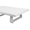 thumbnail image 3 of Pemberly Row Table Basse Moderne en Aluminium 13x48 Pouces avec Fini Blanc, 3 of 3