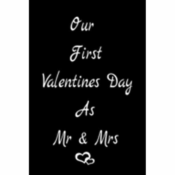 Our First Valentine As Mr Mrs Romantic Valentine Gift For Couples Wife Husband Girlfriend Boyfriend Erfect Valentines Day Gifts For Husband From Wife Or Couples Funny Valentines Day Gifts For