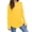 Bright yellow, variant on Solid Color Women Long Sleeve Casual Loose Shirt Tops