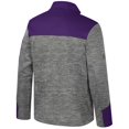 thumbnail image 3 of Men's Colosseum  Gray/Purple LSU Tigers Guard Full-Zip Jacket, 3 of 3