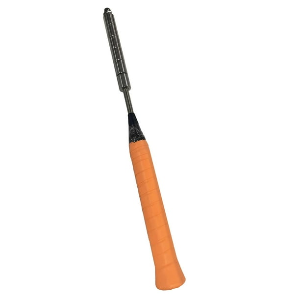 Entrenador de swing de raqueta de bádminton, mejora el agarre y ayuda al entrenamiento de fuerza. Naranja