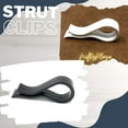 thumbnail image 2 of NiftyPlaza 100 Strut Clips - Hanger plastic Clips garment shirt coat trousers secured gripper, 2 of 6