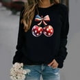 thumbnail image 4 of Womens Casual Sportswear Shirt Long Sleeve Round Neck Loose Print Casual Fashion Top, 4 of 5