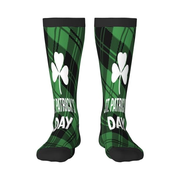 Balery St Patrick's day Calcetines novedosos Calcetines deportivos Calcetines hasta la rodilla Calcetines de algodón Calcetines originales y geniales