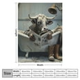 thumbnail image 4 of Orinice Cow Theme Warm Lightweight Blanket Soft Fleece Blankets for All Seasons - Perfect Cow Gifts for Living Rooms, Sofa Decor, Bed - Exquisite Gifts Included 50x60in, 4 of 6