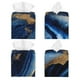 thumbnail image 2 of Balery Navy Blue Marble Porta Pañuelos de Cuero con Estampado – Funda Moderna Cuadrada para Caja de Pañuelos, Dispensador 5x5x5'', 2 of 7