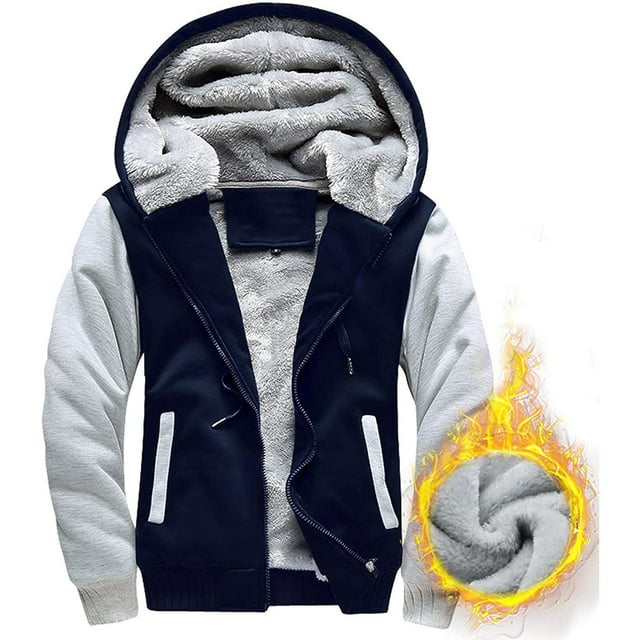 Mikilon Men's Autumn And Winter Loose Casual Solid Color Jacket