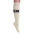 thumbnail image 2 of Knee High Cotton Knitted Socks Ecru for Women 1 Pair Size 9 to 11, 2 of 4