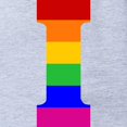 thumbnail image 2 of CafePress - Rainbow Letter I - Cute Infant Baby Football Bodysuit, 2 of 3