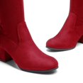 thumbnail image 2 of Bota DREAM PAIRS DWUMOB2409 Sobre la Rodilla con Tacón Grueso Rojo, 2 of 6