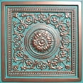 thumbnail image 1 of Majesty Antique Copper Patina (24x24" PVC Plastic) Ceiling Tile, 1 of 3