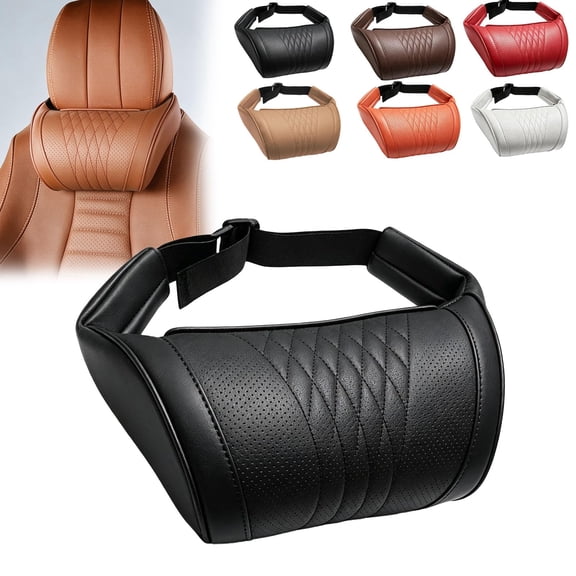 Universal Memory Foam Car Headrest Neck Pillow, Adjustable Breathable Washable Ergonomic Support Auto Neck Cushion for Long Road Trips, Stylish, Comfortable, and Easy To Clean