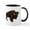 White/Black Inside, variant on CafePress - BISON Mugs - 11 oz Ceramic Mug - Novelty Coffee Tea Cup