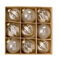 thumbnail image 1 of 9 adornos navideños de bolas de 80 mm/3,15 pulgadas, irrompibles, de plástico transparente y colorido, para colgar en el árbol de Navidad, para fiestas de Navidad, bodas, vacaciones y decoración del, 1 of 5