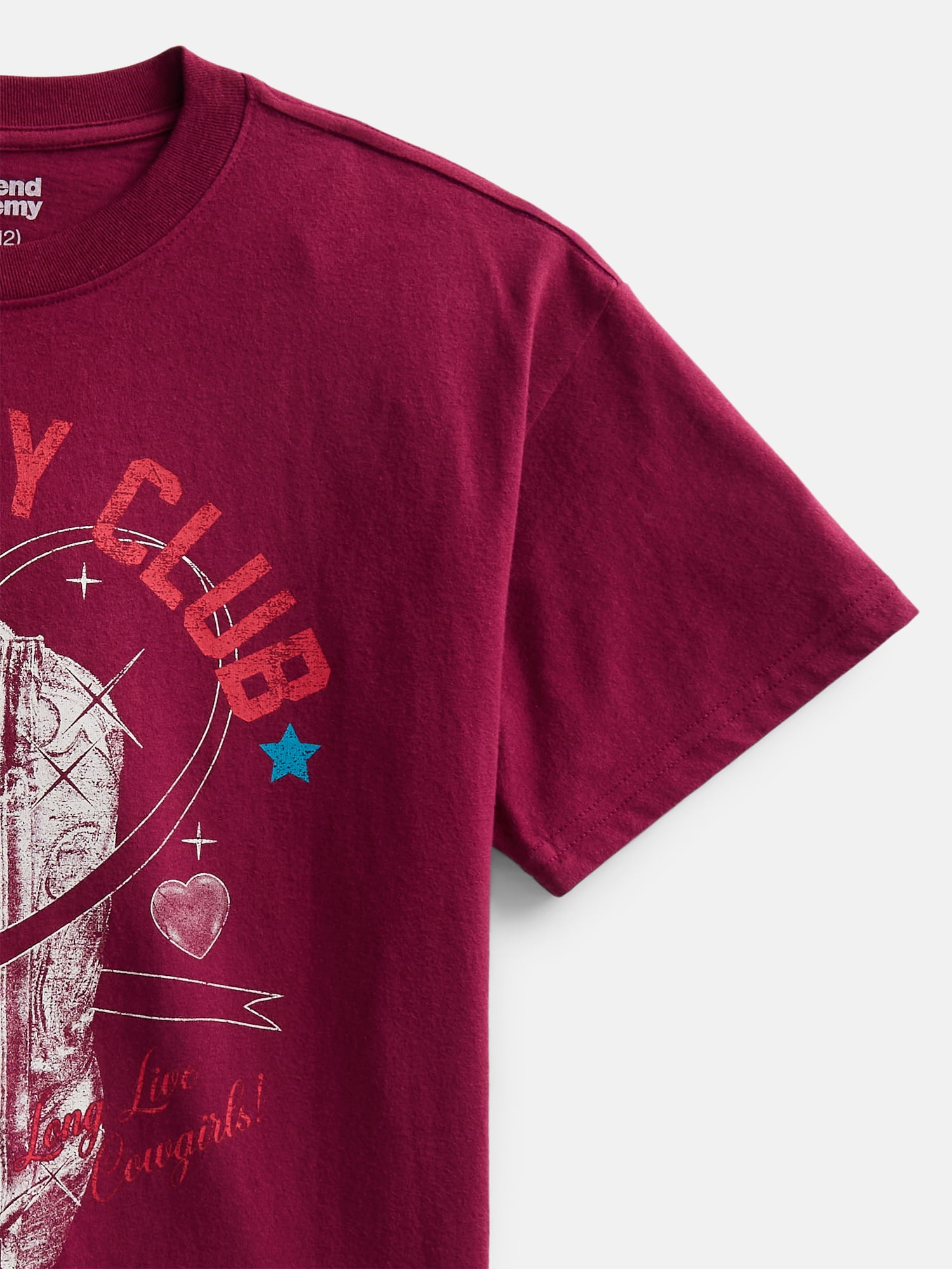 Weekend Academy Girls Oversized Graphic Tee, Sizes 4-18