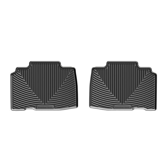 WeatherTech All-Weather Floor Mats compatible with Ford Edge, Edge ST - 2nd Row, Black