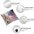 thumbnail image 4 of Patifu Music Notes Throw Pillow Cover for Kids,Musical Theme Pillow Cover Tie Dye Rhythm Pattern Cushion Cover,Colorful Melody Note Decorative Accent Pillow Case 24x24in, 4 of 5